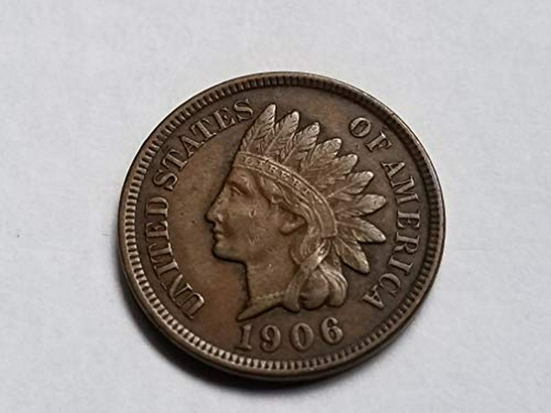 1906 Indian Head Cent Bronze Average Circulated Good to (1 of 1)