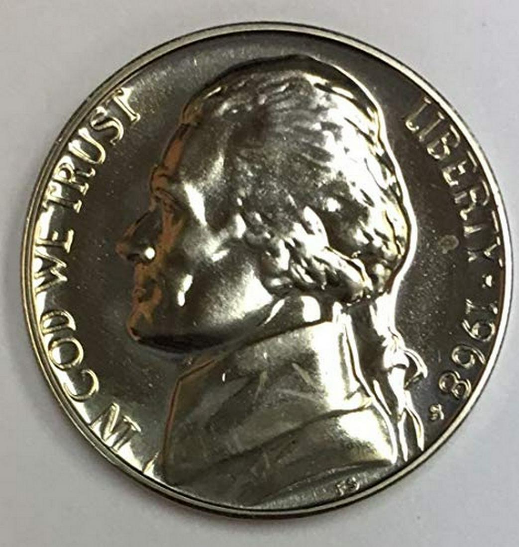 1968 S Jefferson Nickel Five-Cent Piece Proof (1 of 1)