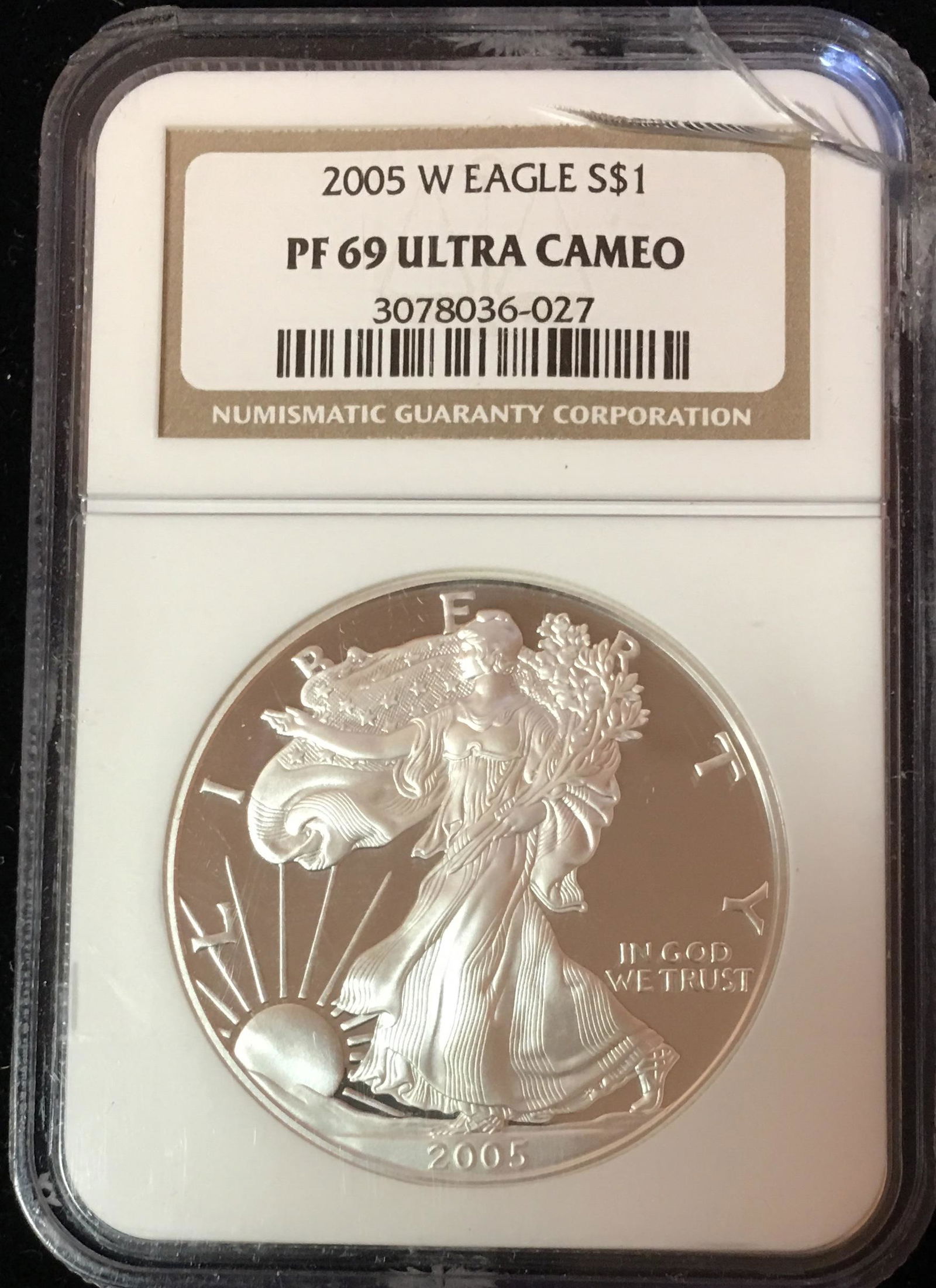 2005-W $1 Proof American Silver Eagle NGC PF69 Ultra (1 of 2)