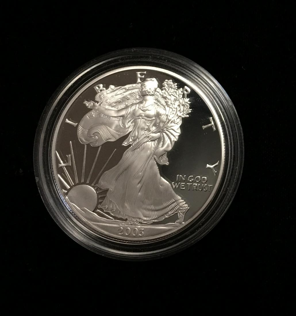 2003-W $1 American Silver Eagle Proof As Is (1 of 2)