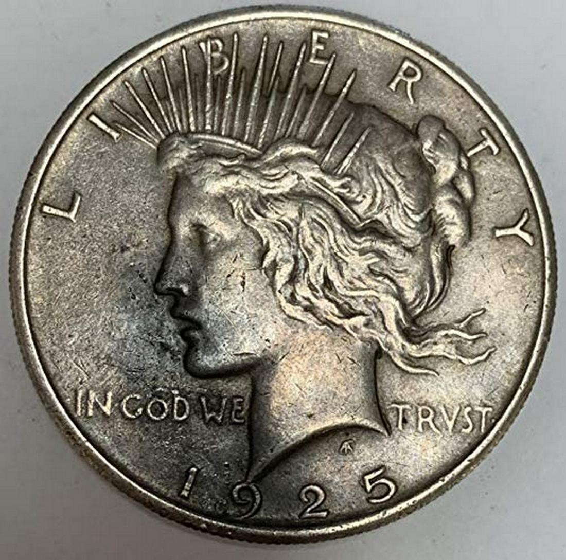 1925 P Peace Silver Dollar $1 As Pictured (1 of 1)