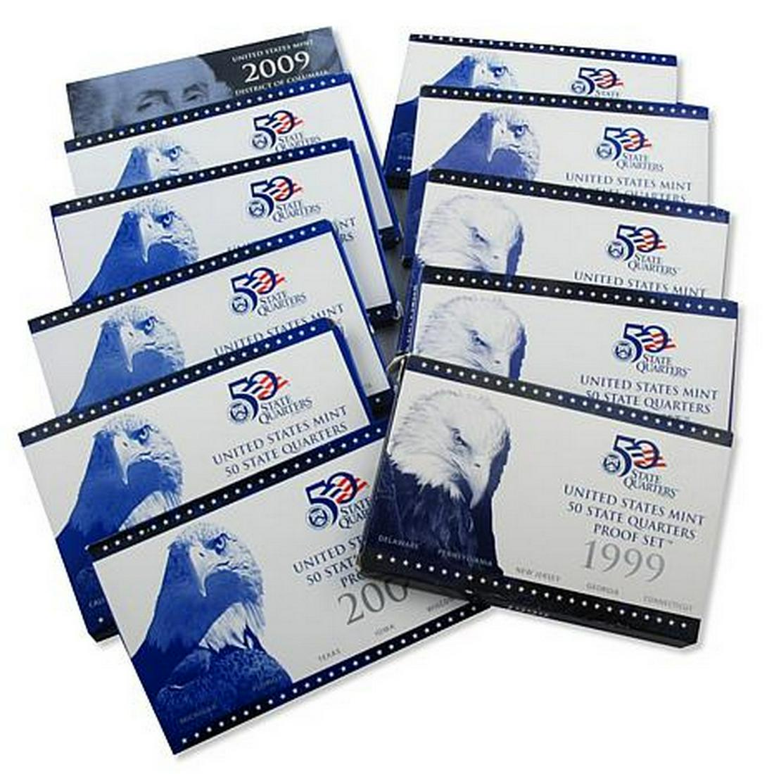 1999-2009 U.S. Mint Quarters Proof Sets (1 of 3)
