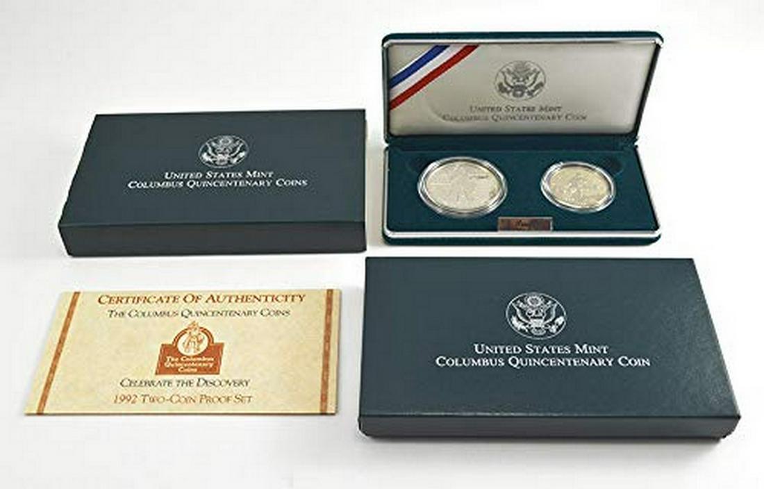 1992 $1 & 50c  Columbus Quincentenary Commemorative (1 of 3)