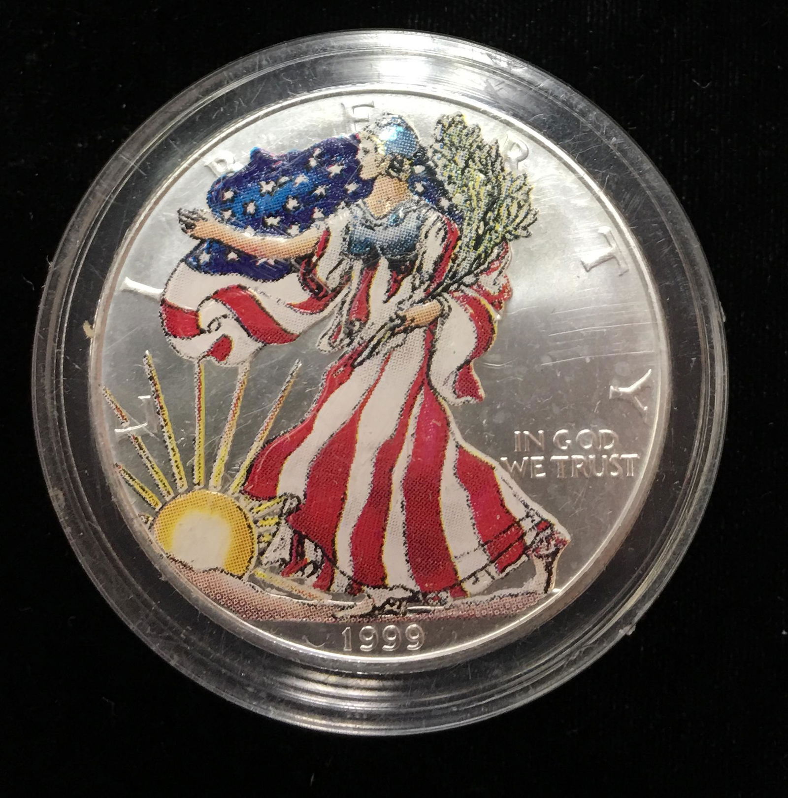 1999 $1 American Silver Eagles Colorized Obverse (1 of 2)