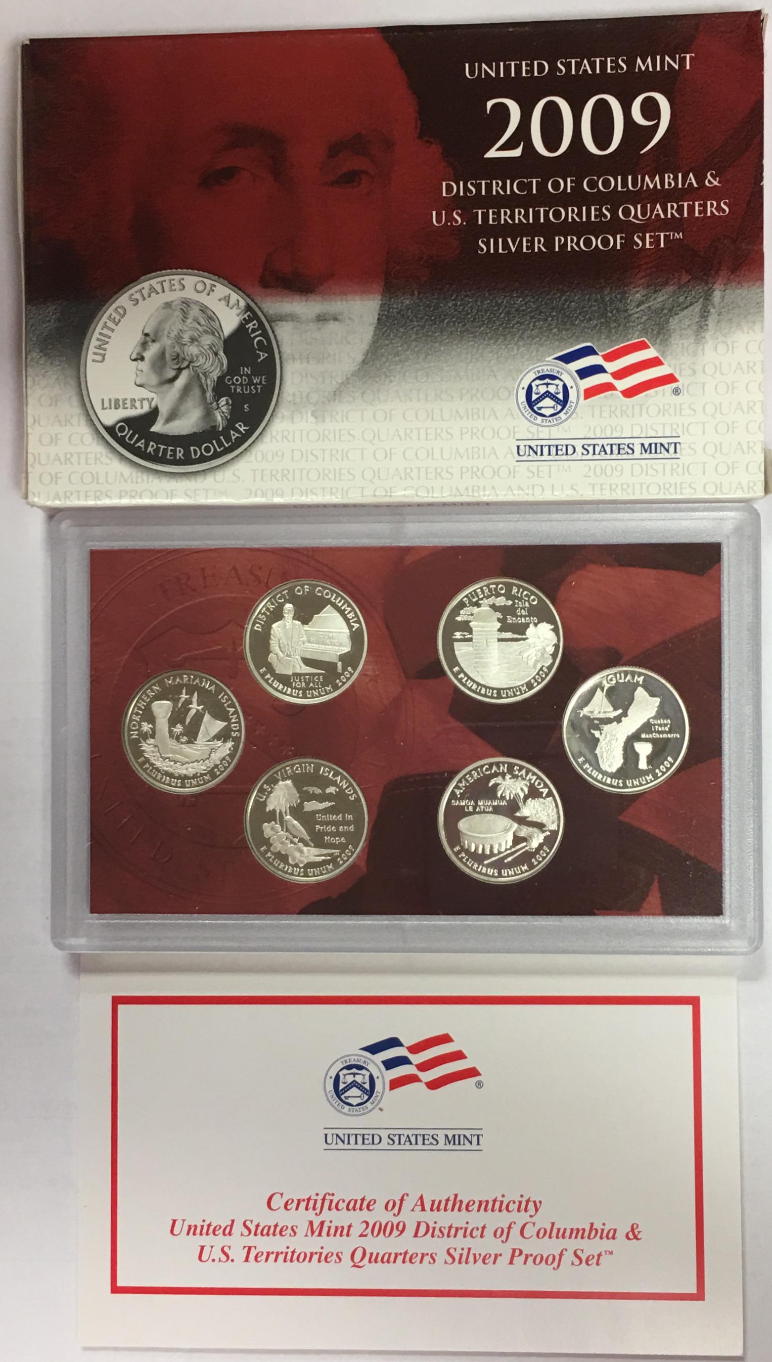 2009-S US Mint Silver State Quarter Proof Set in OGP & (1 of 3)