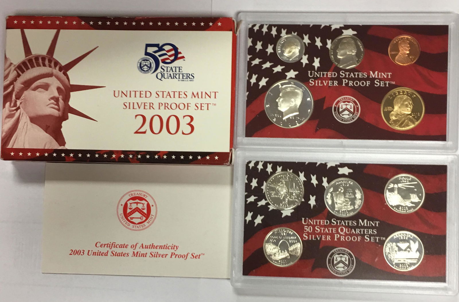 2003-S US Mint Silver Proof Set in OGP & COA (1 of 3)