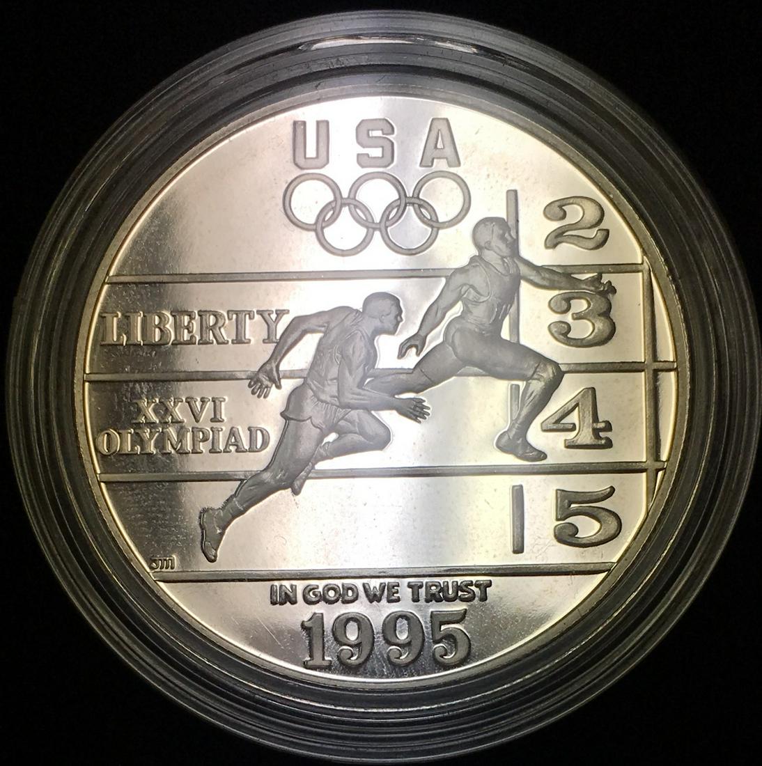1995-P $1 Atlanta Olympic Track and Field Commemorative (1 of 2)