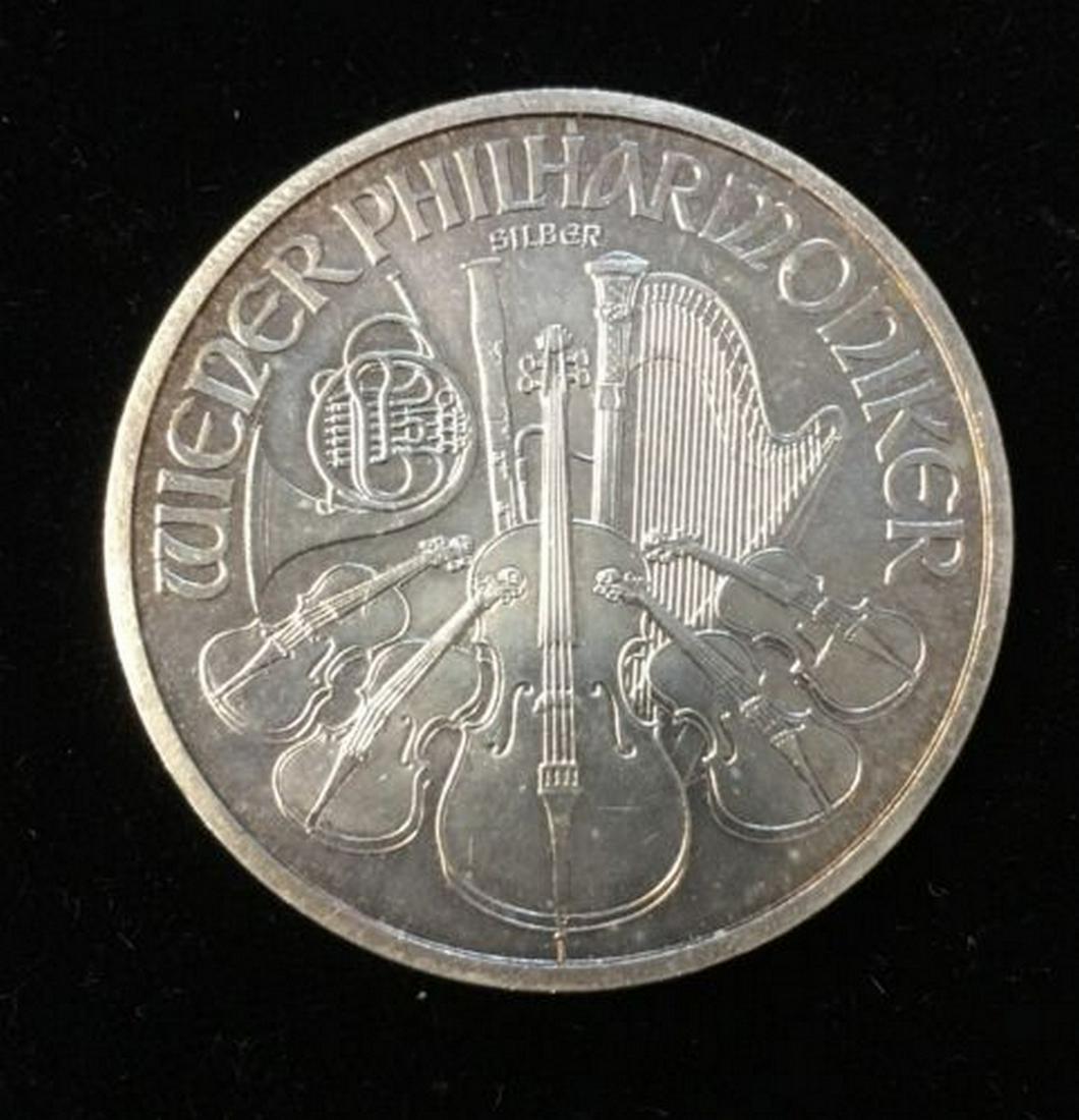 2009 1,50 Euro Austria 1 oz Silver Philharmonic BU (1 of 2)