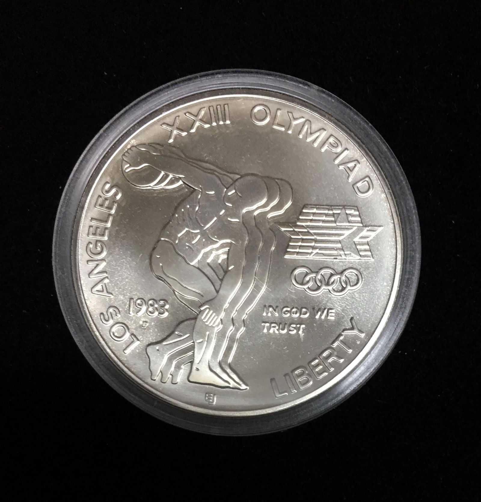 1983-P $1 Los Angeles Olympic Silver Modern (1 of 2)