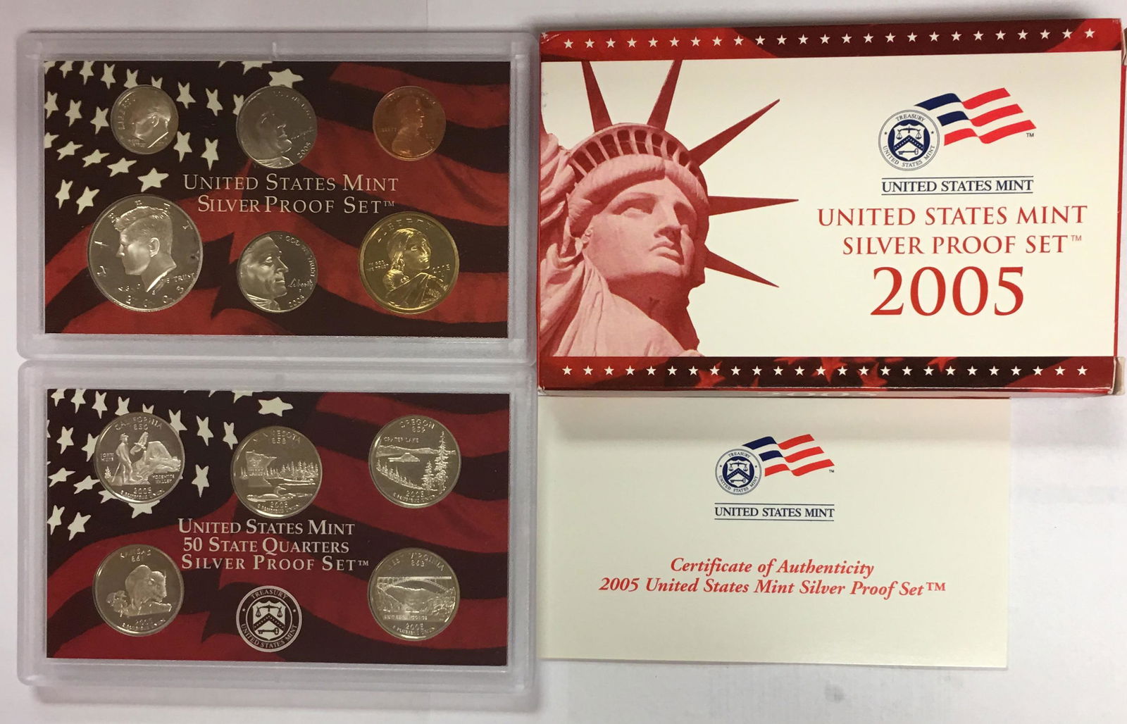 2005-S US Mint Silver Proof Set in OGP & COA (1 of 3)