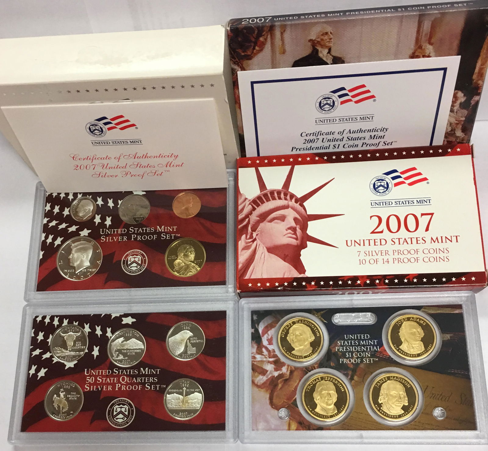 2007-S US Mint Silver Proof Set in OGP & COA (1 of 3)