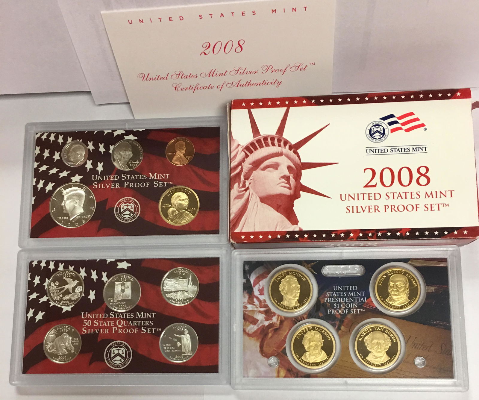 2008-S US Mint Silver Proof Set in OGP & COA (1 of 3)