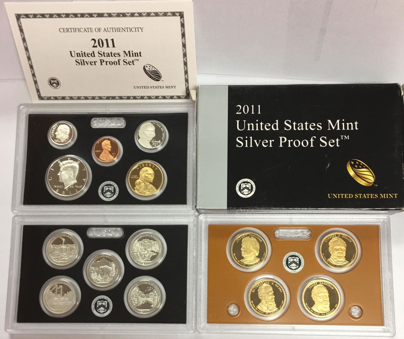 2011-S US Mint Silver Proof Set in OGP & COA (1 of 3)