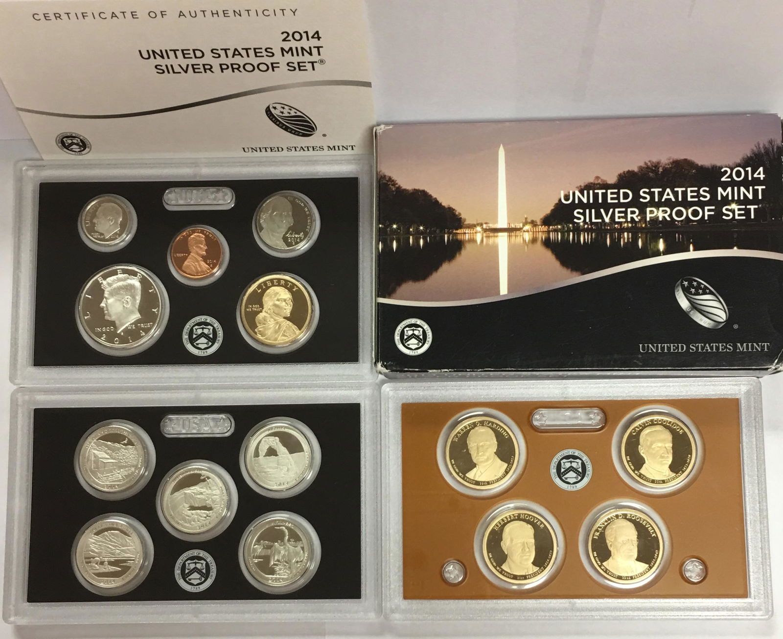 2014-S US Mint Silver Proof Set in OGP & COA (1 of 3)