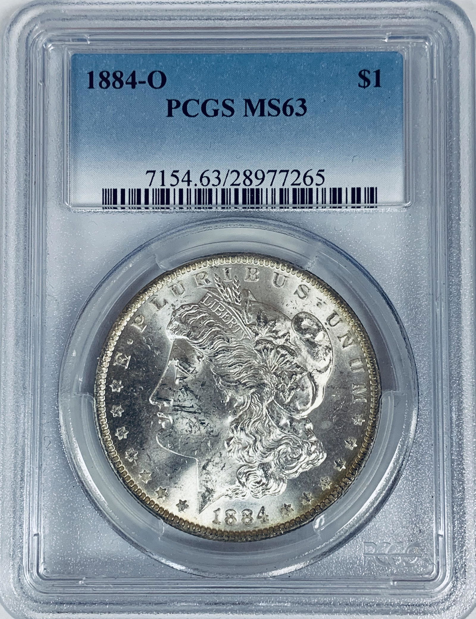 1884-O $1 Morgan Silver Dollar PCGS MS63 (1 of 2)