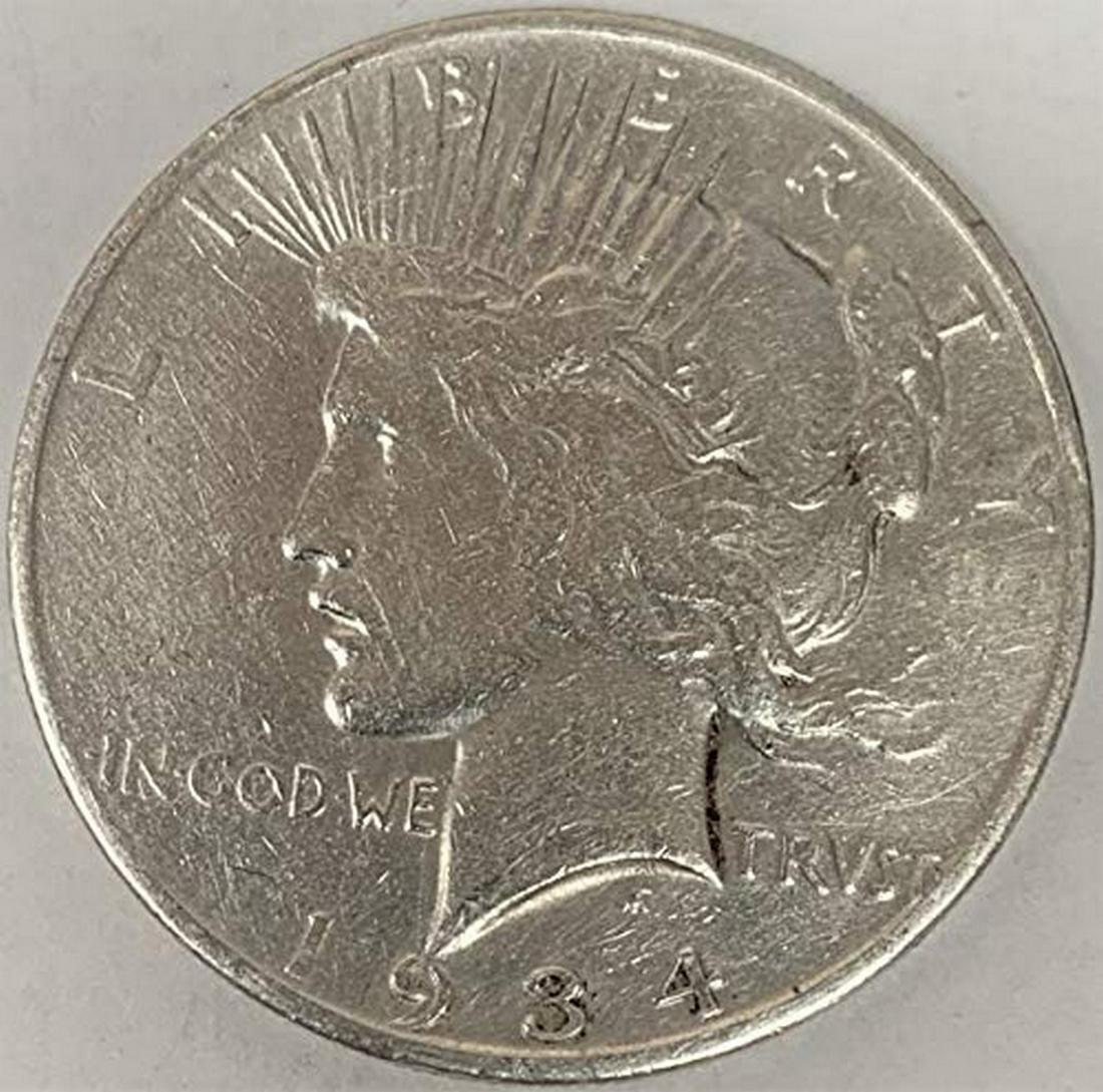 1934 S Peace Silver Dollar $1 XF/AU (1 of 1)