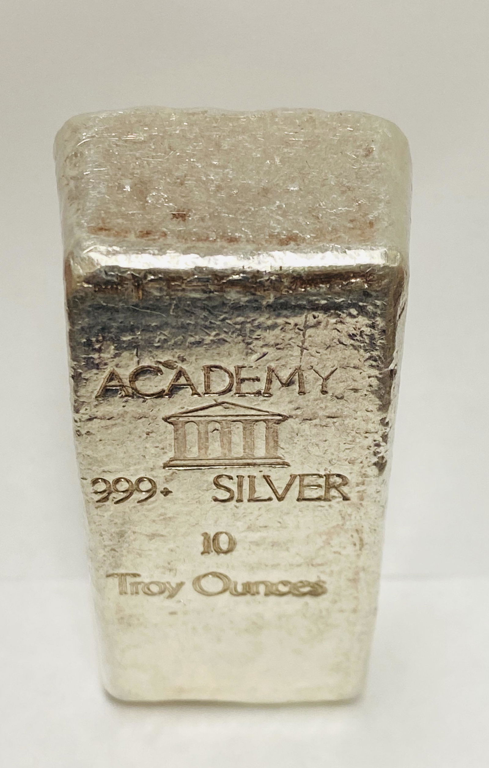 Academy 10oz .999 Silver Hand Poured Silver Bar Loaf (1 of 11)