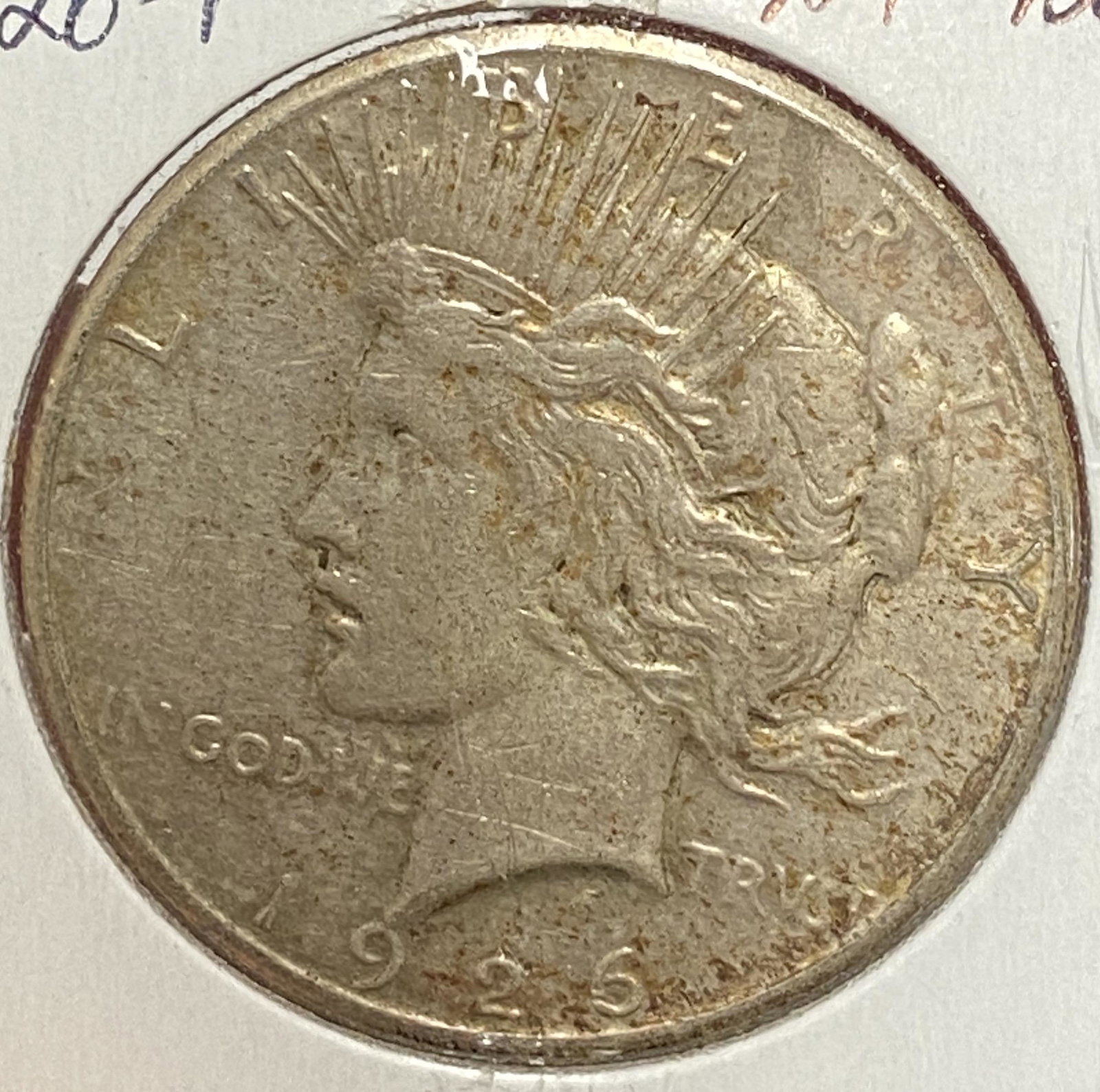 1926 P Peace Silver Dollar $1 AU (1 of 2)