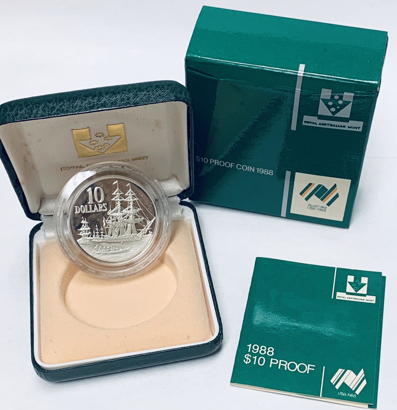 1988 AU Australia Silver Proof Ten Dollars Royal (1 of 6)