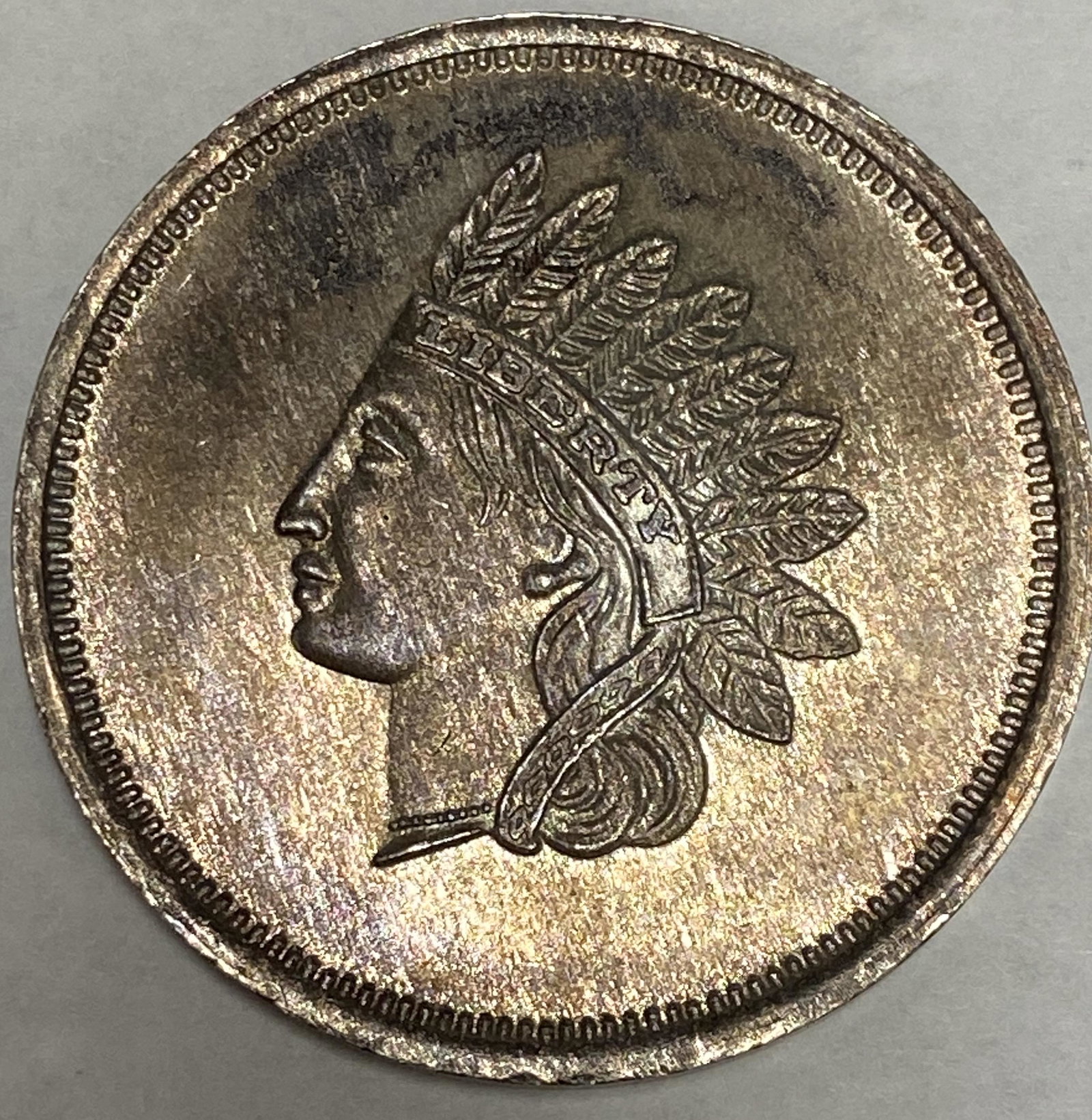 Vintage Indian Head Silver Round 1 oz .999 Silver (1 of 2)