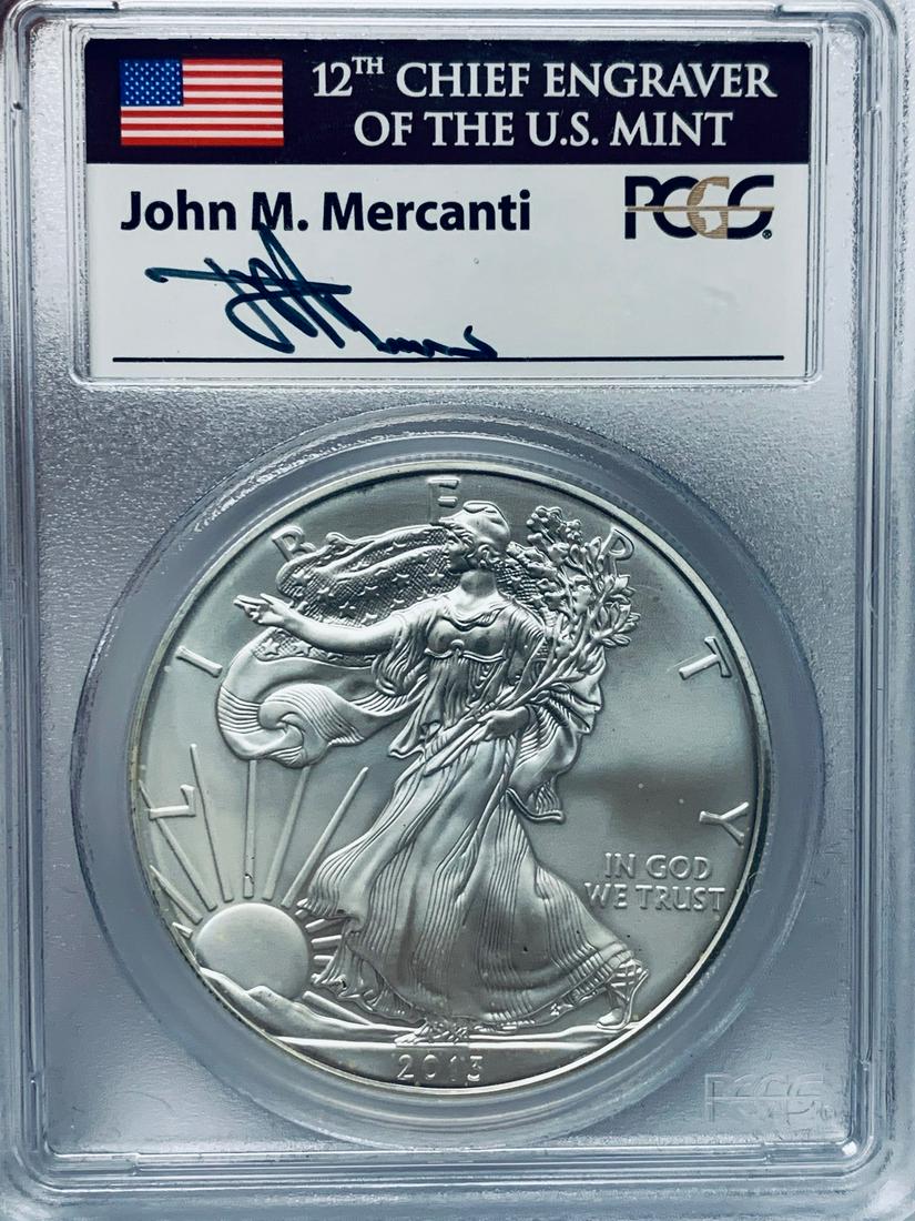 2013 $1 American Silver Eagle PCGS MS69 First Strike (1 of 4)