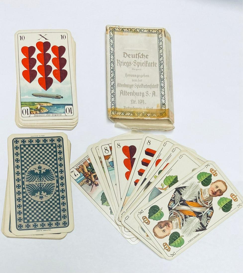 German Empire War Game  Playing 32 Card - Deutsche (1 of 5)