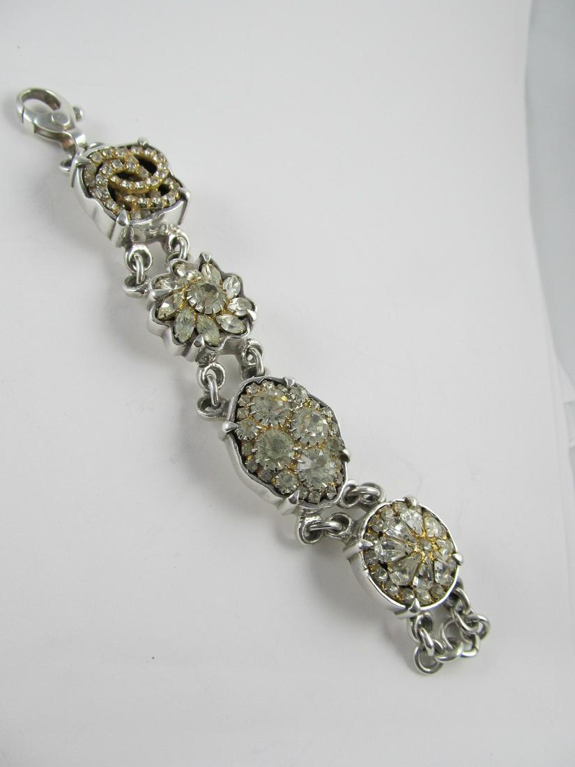 BARRY BRINKER 950 STERLING SILVER 4 PLAQUE BRACELET (1 of 10)