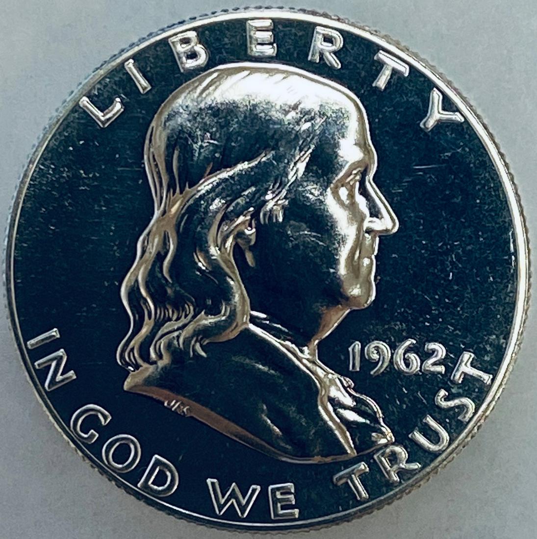 1962-P 50c Franklin Silver Half Dollar Proof (1 of 8)
