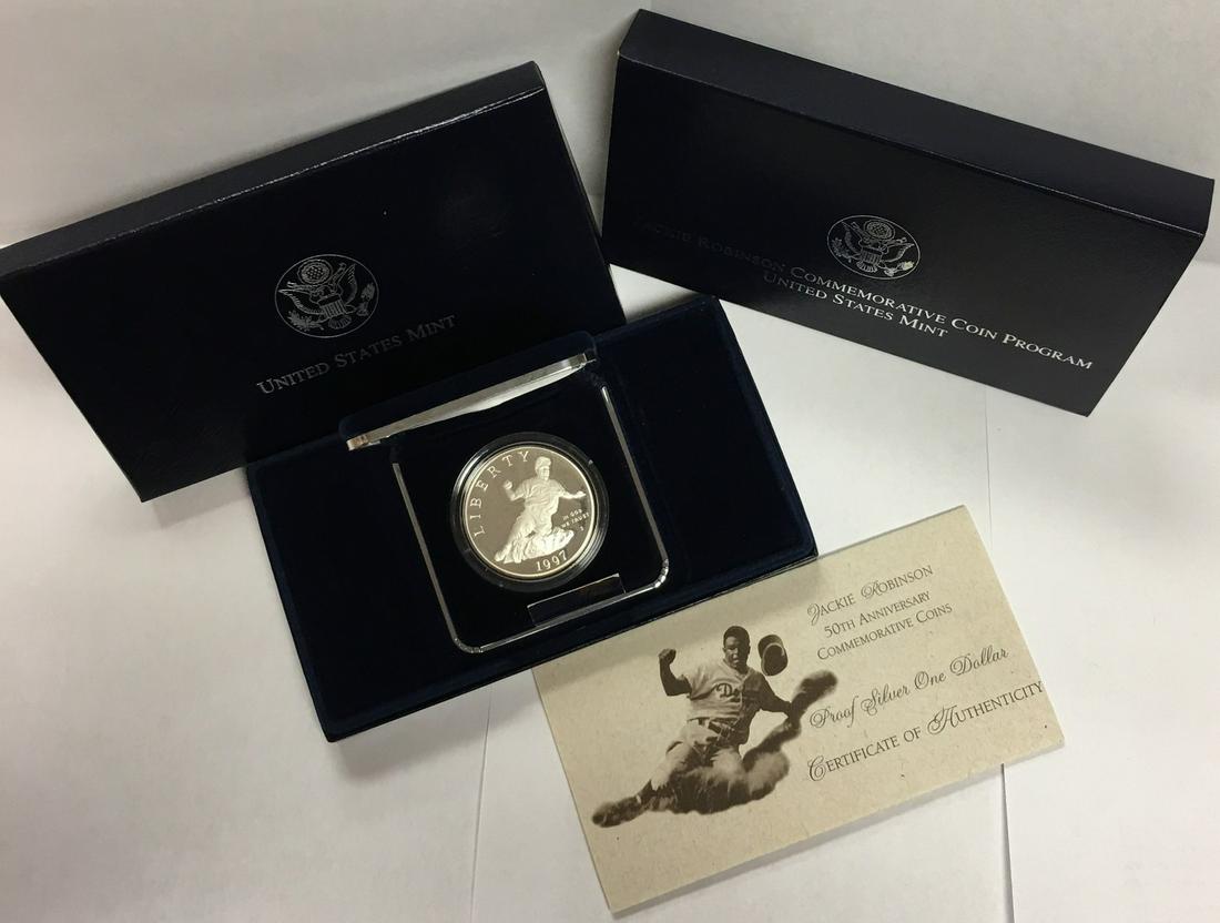 1997-S $1 Jackie Robinson Olympic Commemorative Silver (1 of 5)