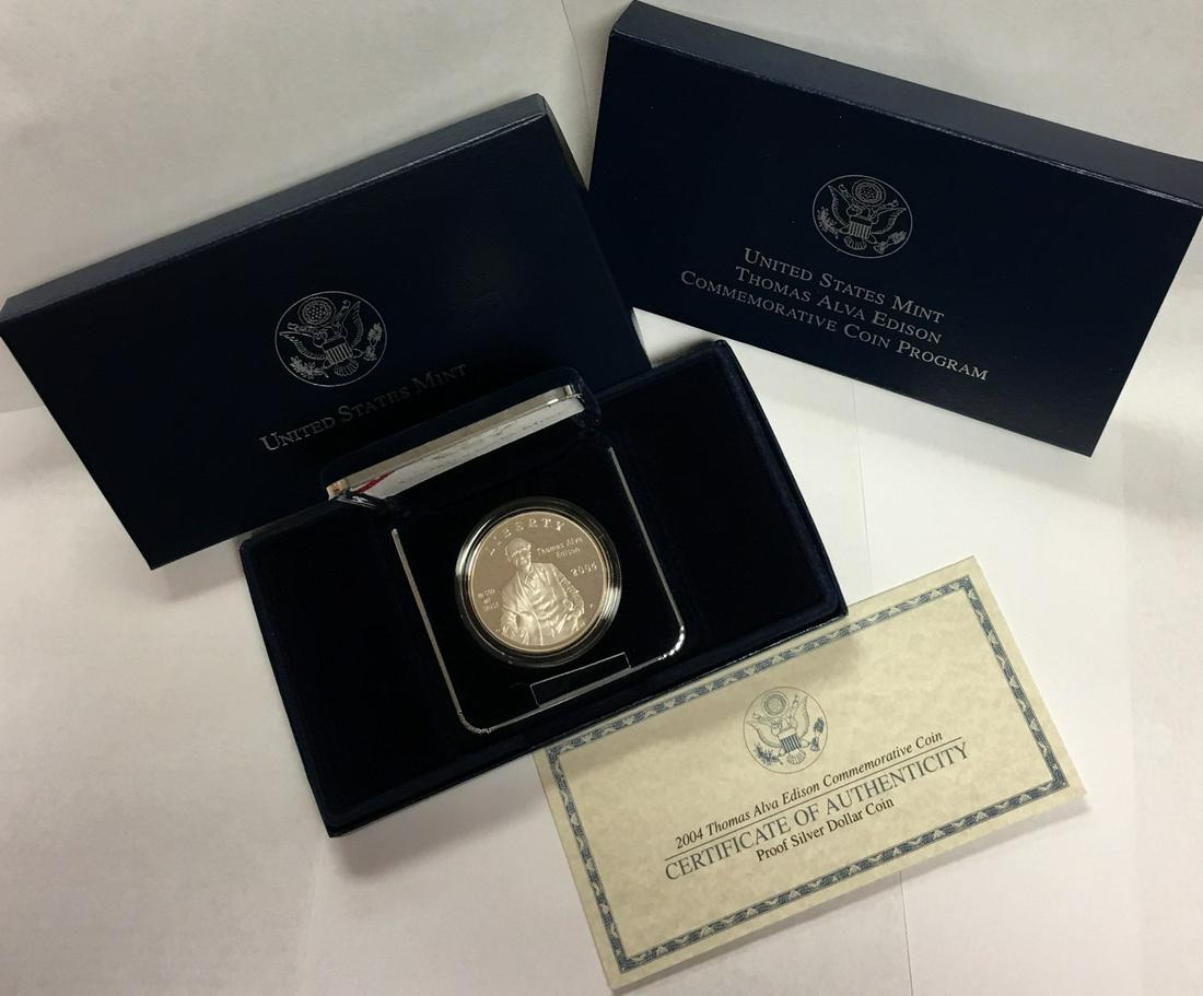 2004-P $1 Thomas Alva Edison Commemorative Silver (1 of 5)