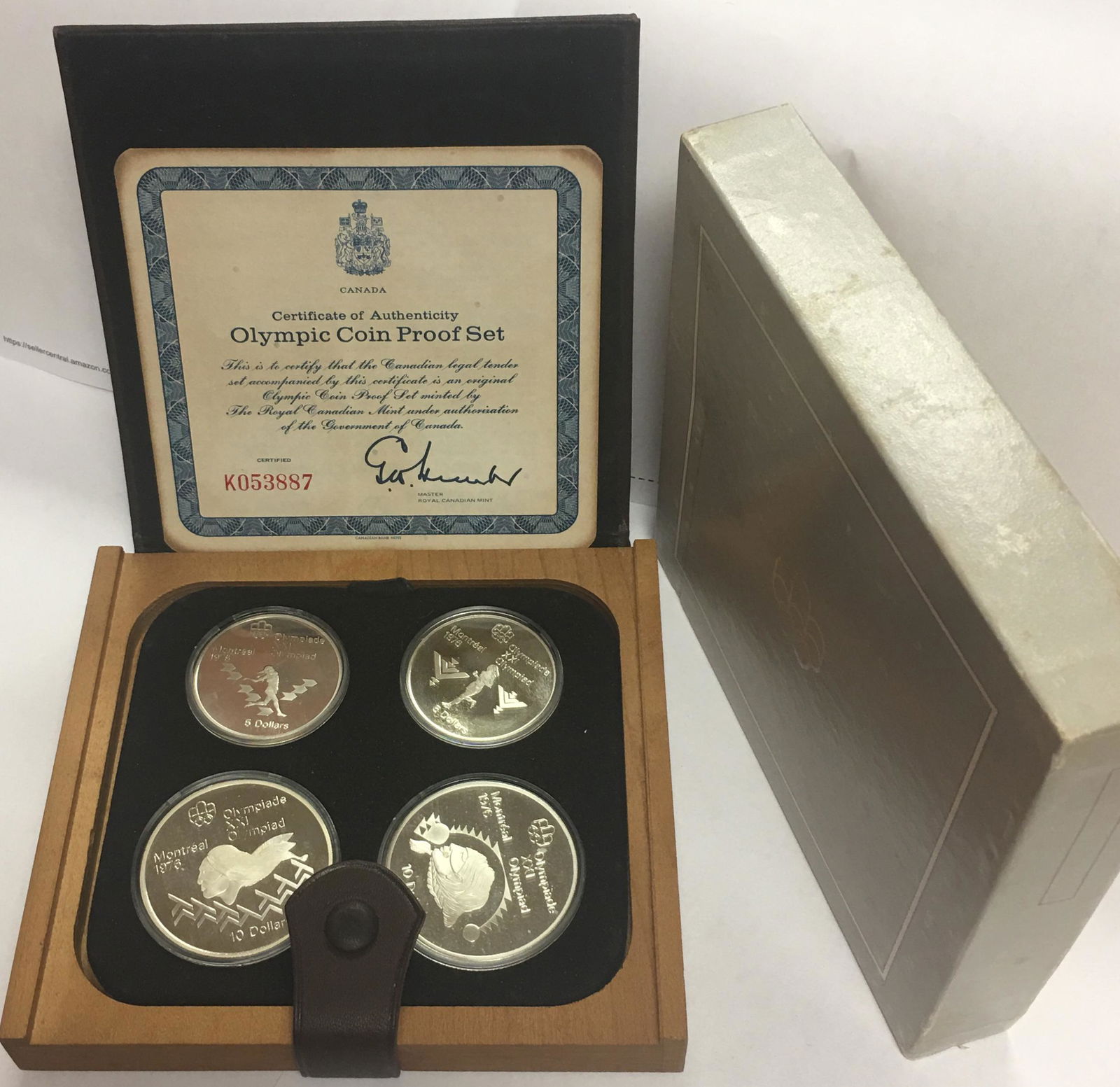 1976 Canada XXI Olympiad Montreal Silver Coin Proof Set (1 of 4)