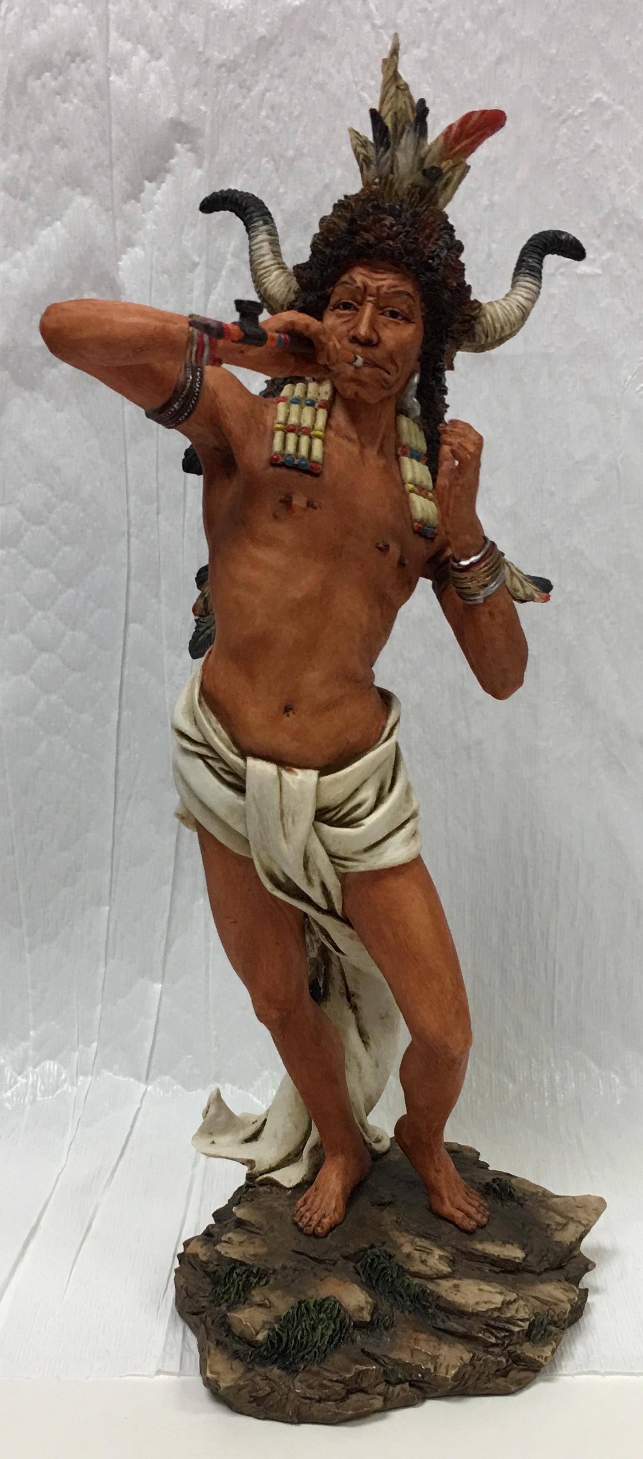 Pacific Giftware Native American Indian Resin Sculpture (1 of 6)