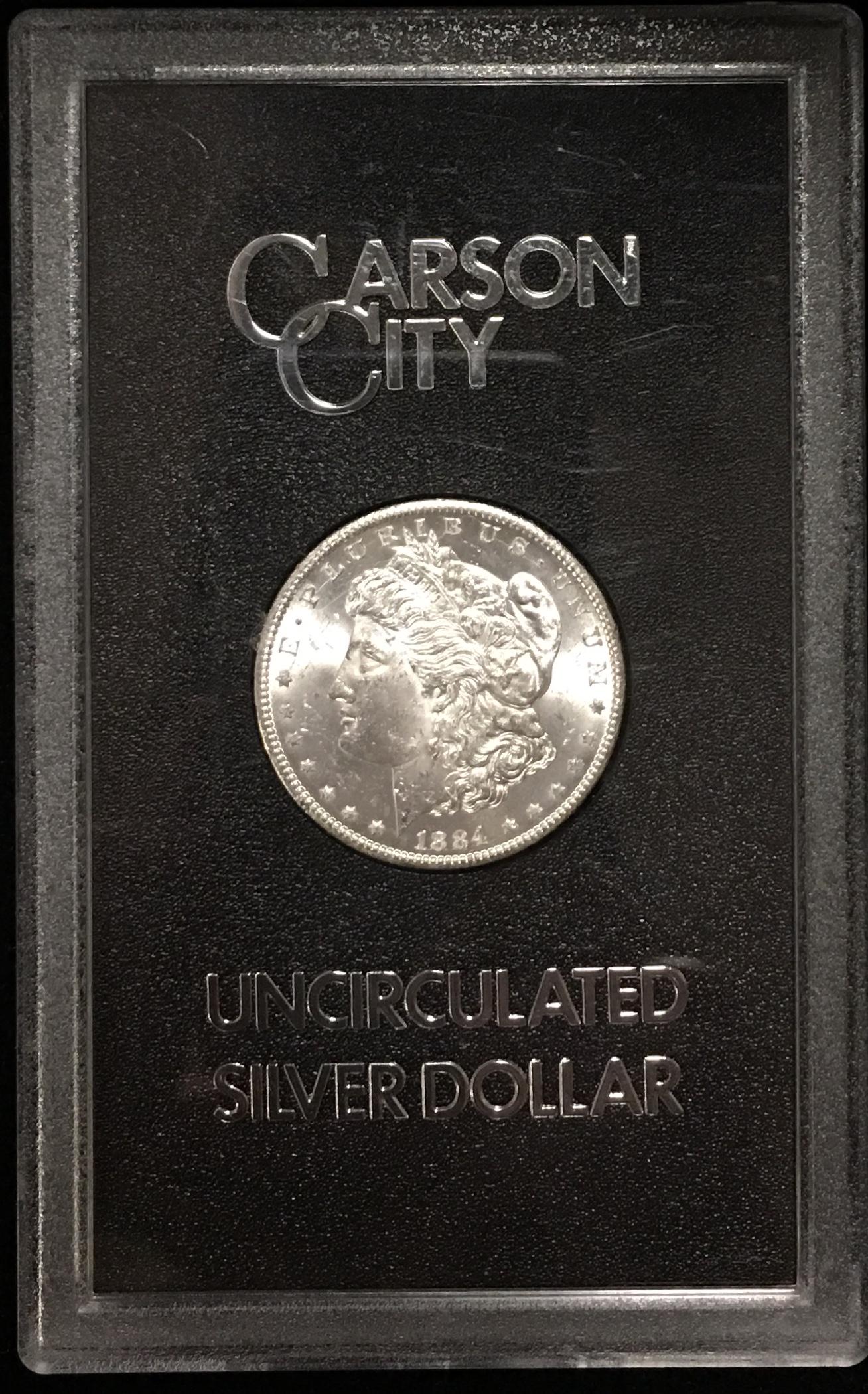 1884-CC $1 Morgan Silver Dollar GEM BU 64/65 (no COA, (1 of 3)