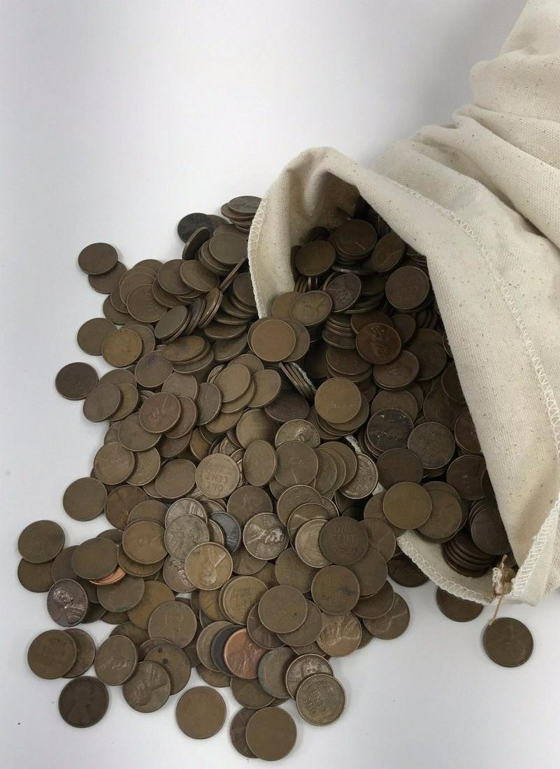 2500 Lincoln Wheat Cent Penny Bag 1C 1909-1958 P/D/S (1 of 2)