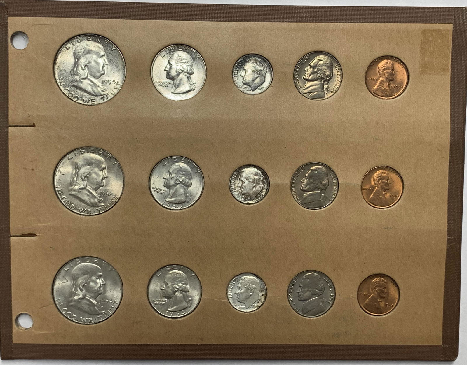 1954 PDS Single MINT SET in a *Wayte Raymond* VINTAGE (1 of 4)