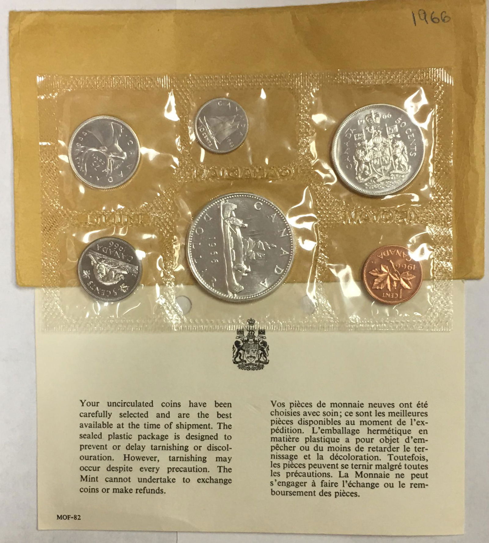 1966 Canada Proof - Like 6 Coin Mint Set in Original (1 of 3)