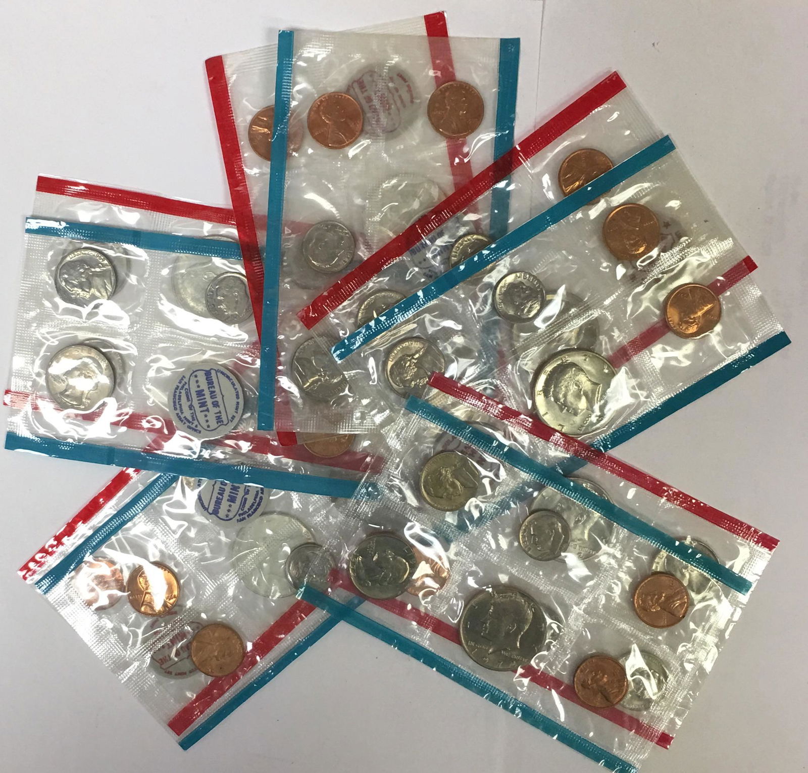 1968 - 1972 Mint Sets without Envelopes (1 of 5)