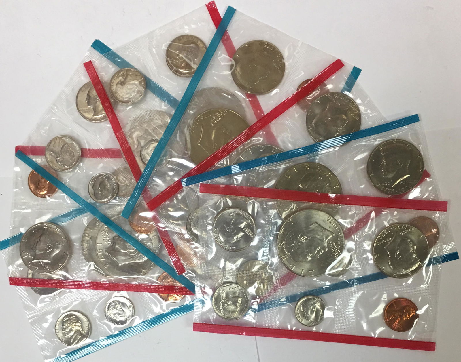 1973 - 1976 Mint Sets without Envelopes (1 of 2)