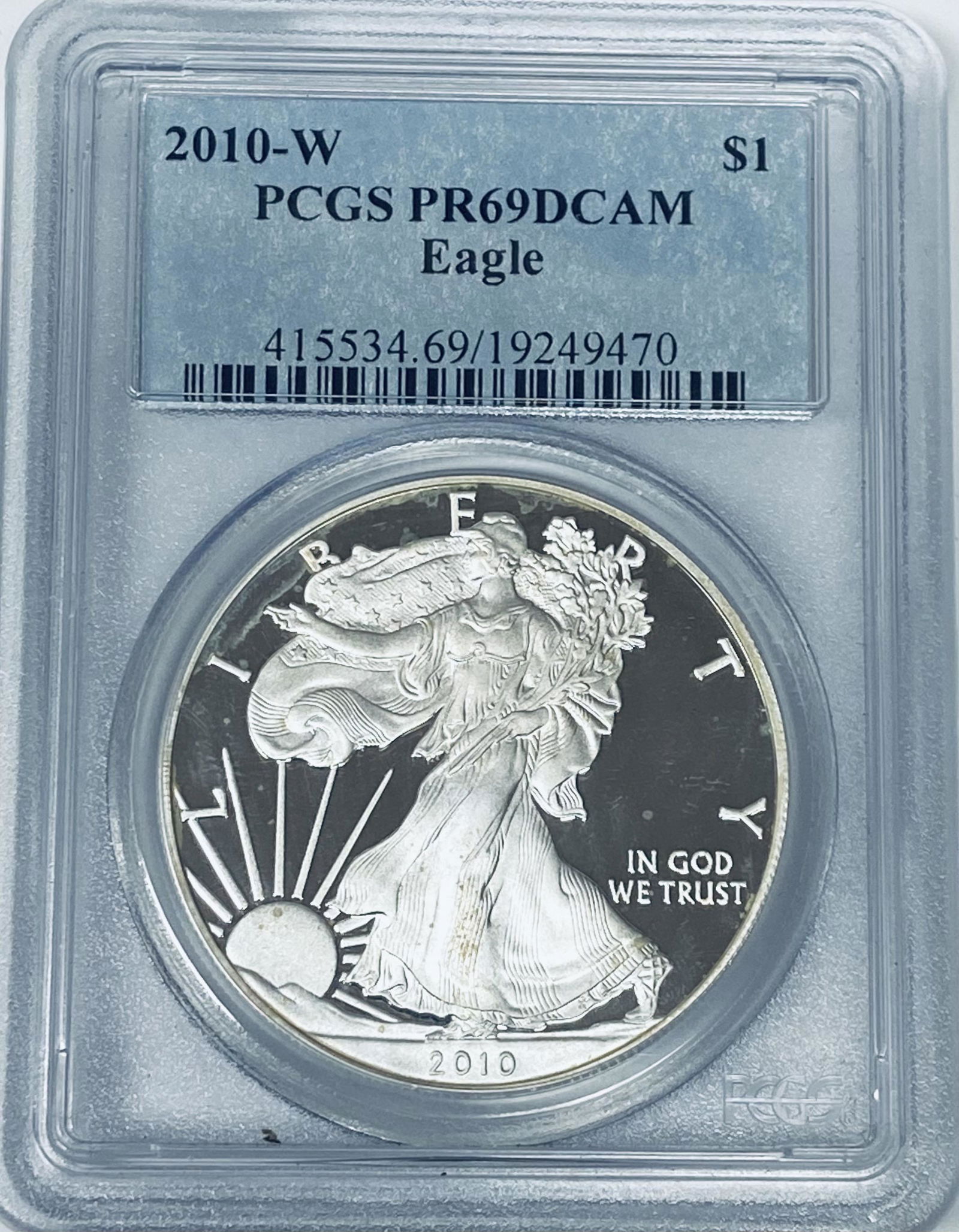 2010-W $1 American Silver Eagle PCGS PR69DCAM (1 of 4)
