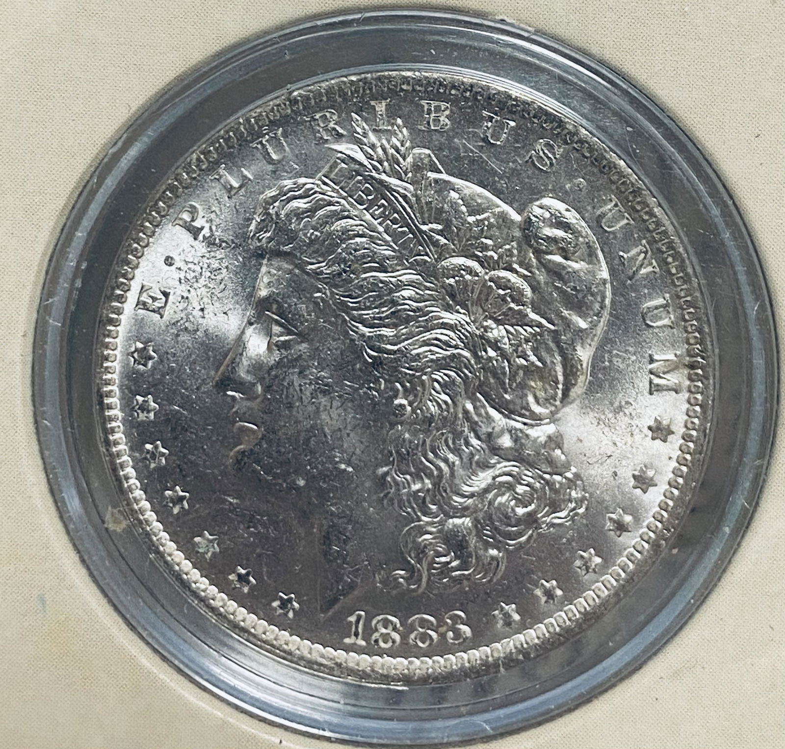 1883-O $1 Morgan Silver Dollar BU (1 of 8)