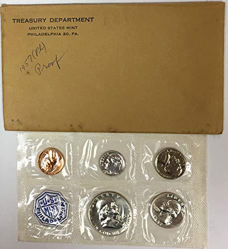 1957 P Silver Proof Set in Original Government Envelope (1 of 2)