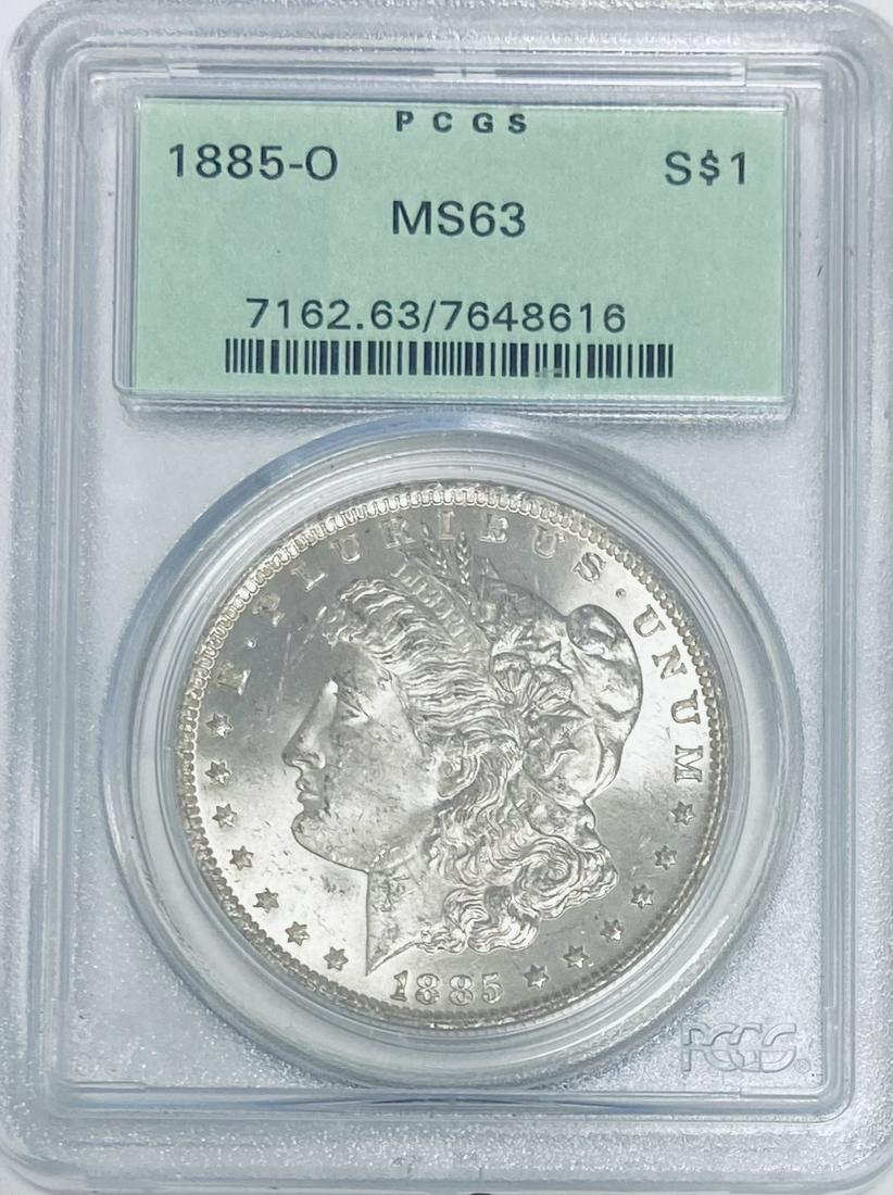 1885-O $1 Morgan Silver Dollar PCGS MS63 - 2nd (1 of 8)