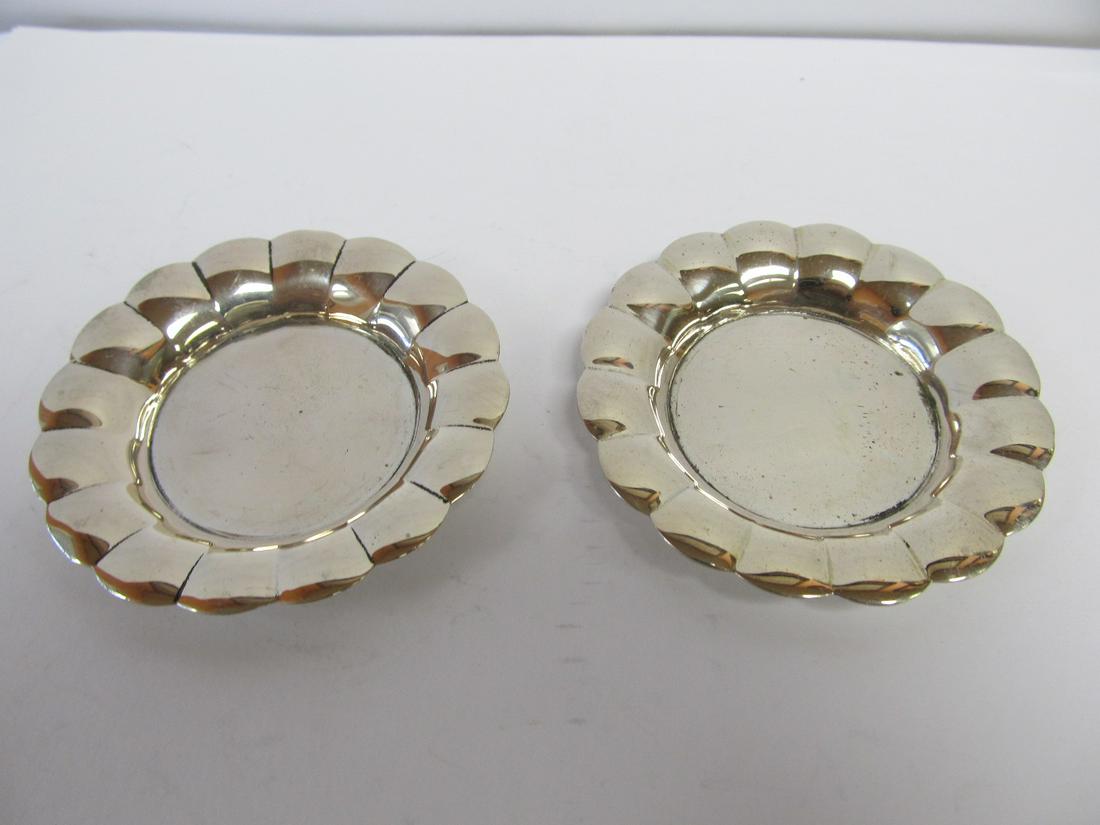 800 SILVER EUROPEAN 2 FINE VINTAGE CANDY / NUT DISHES / (1 of 6)