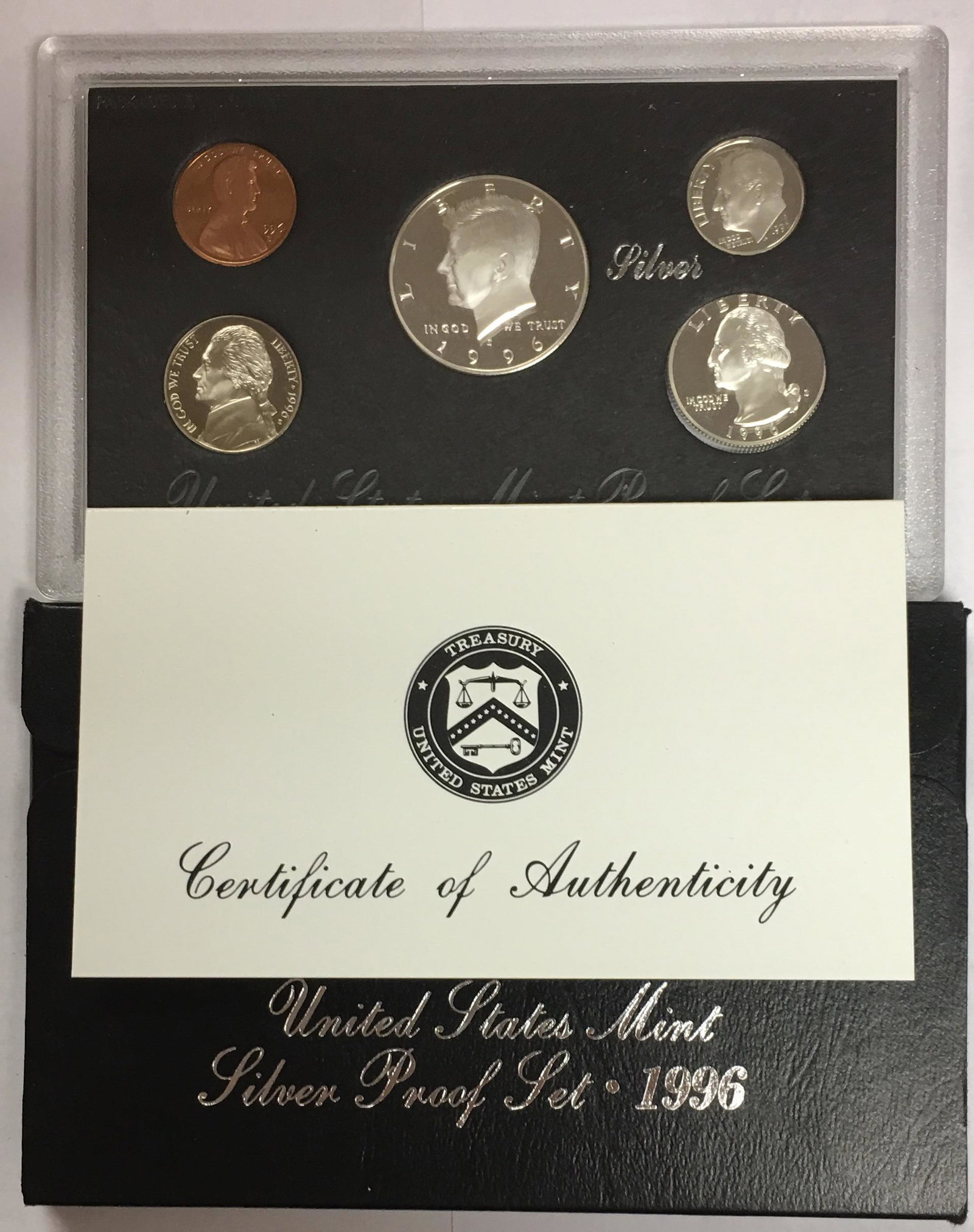1996-S US Mint Silver Proof Set in OGP & COA (1 of 3)