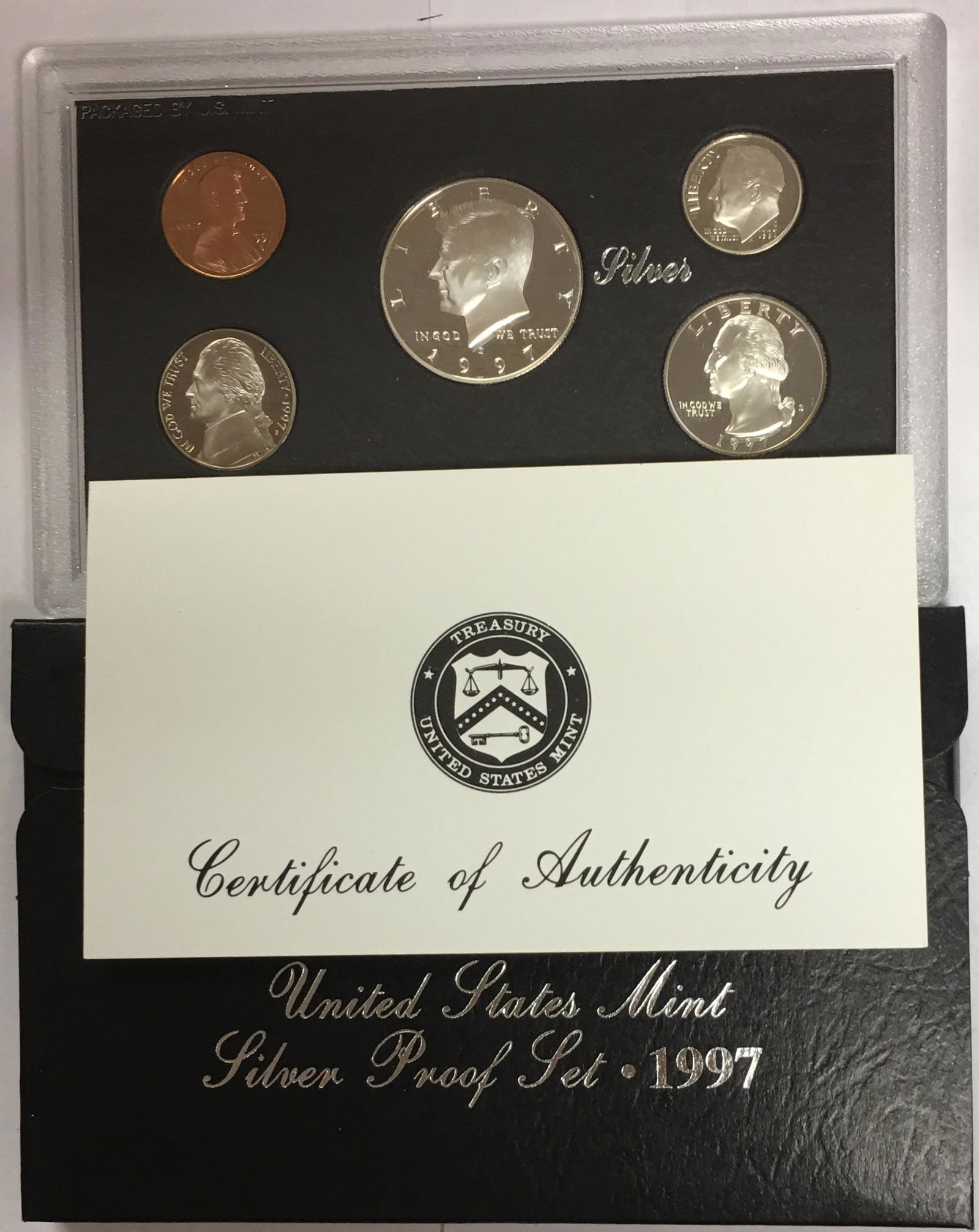 1997-S US Mint Silver Proof Set in OGP & COA (1 of 3)