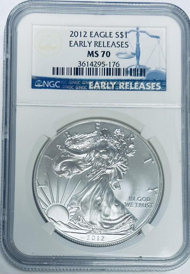 2011 $1 American Silver Eagle Early Releases NGC MS70 - (1 of 4)