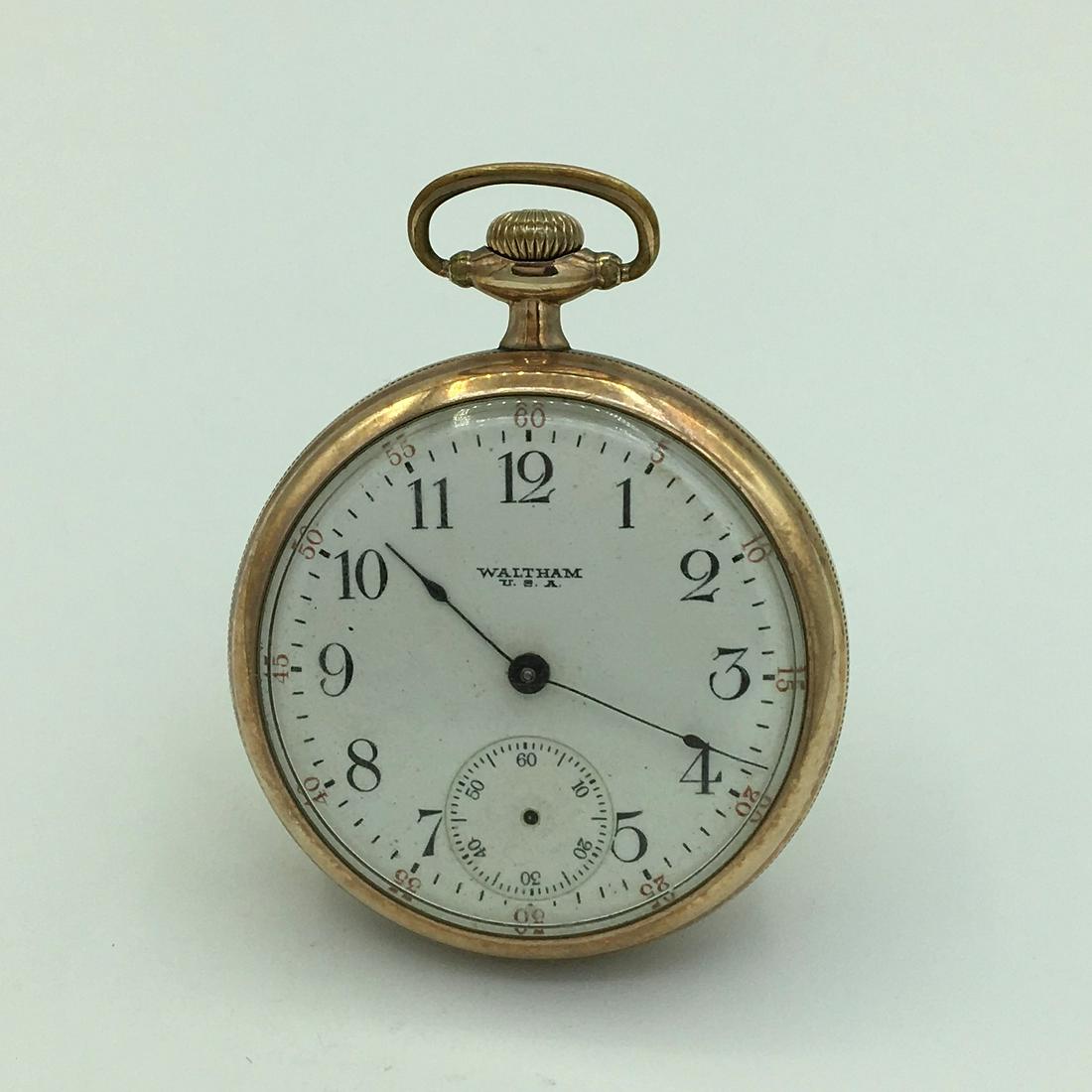1919 Waltham 17 Jewel Gold Filled Open Face Pocket (1 of 3)