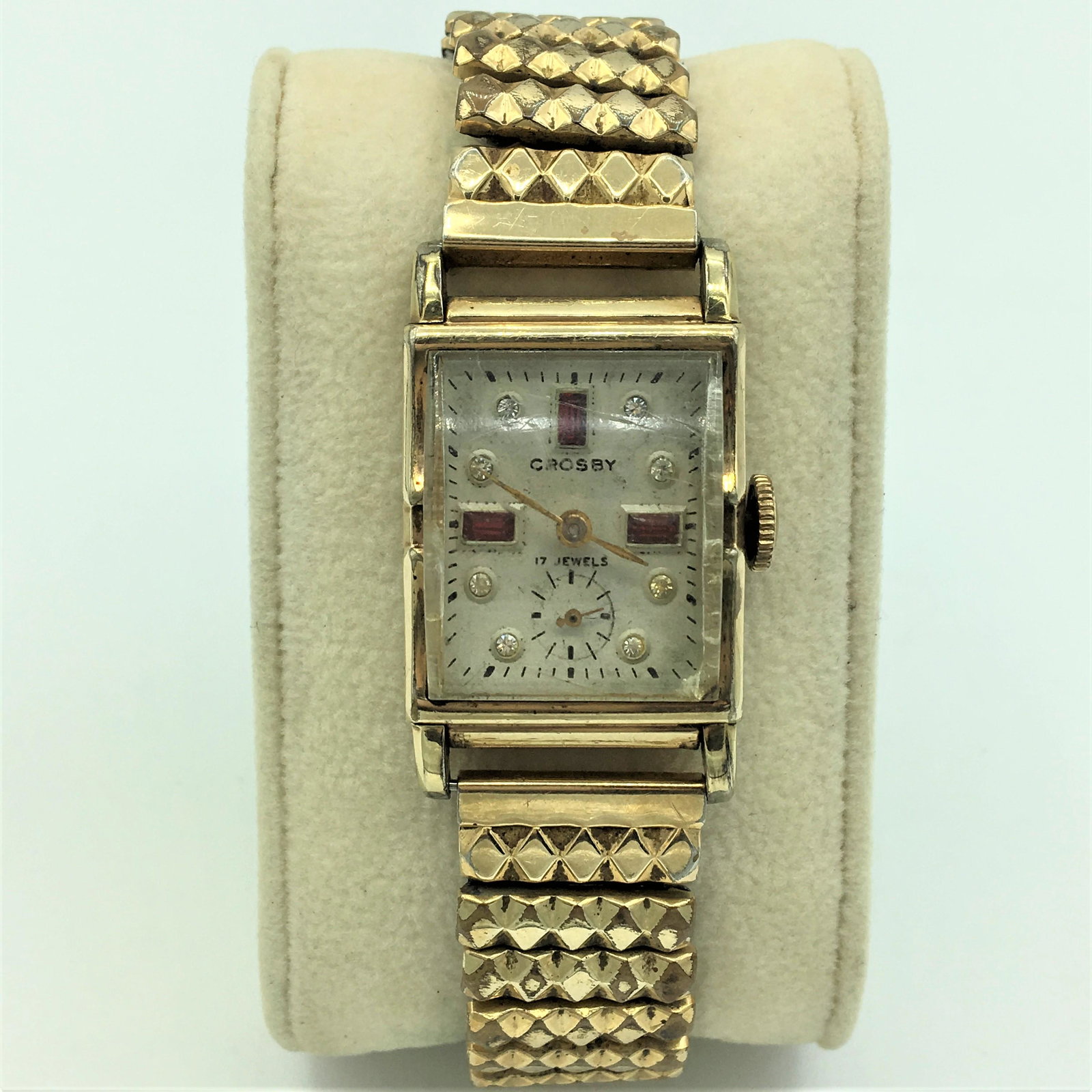 Vintage Everbrite Swiss Crosby 17J Unadj Ladies Wrist (1 of 5)