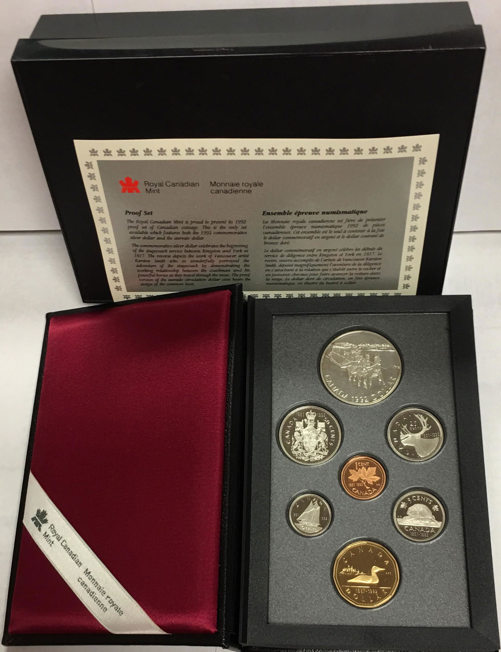 1992 Canada Double Dollar 7-Coin Proof Set in Original (1 of 4)