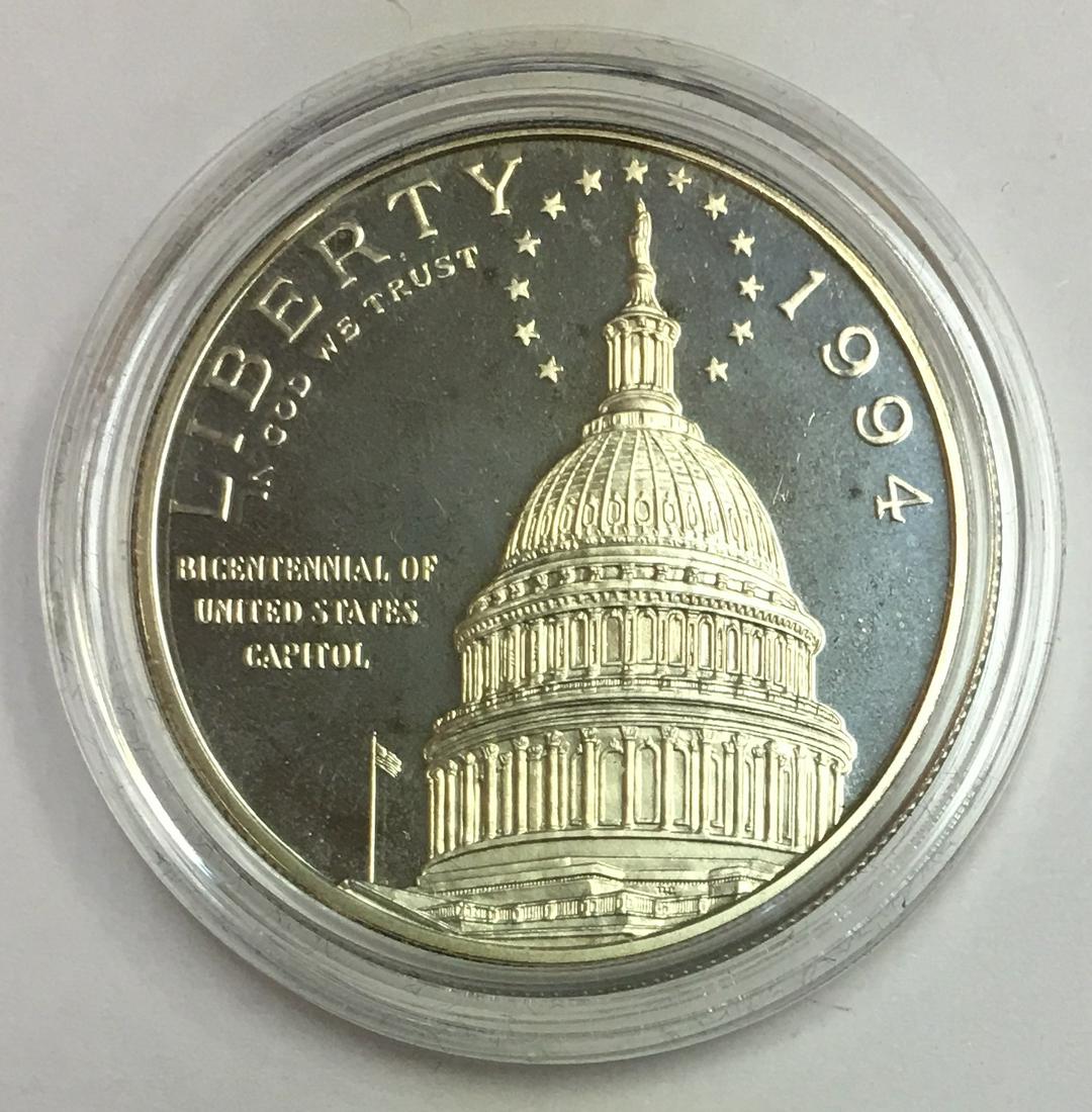 1994-S $1 Capitol Bicentennial Commemorative Silver (1 of 2)